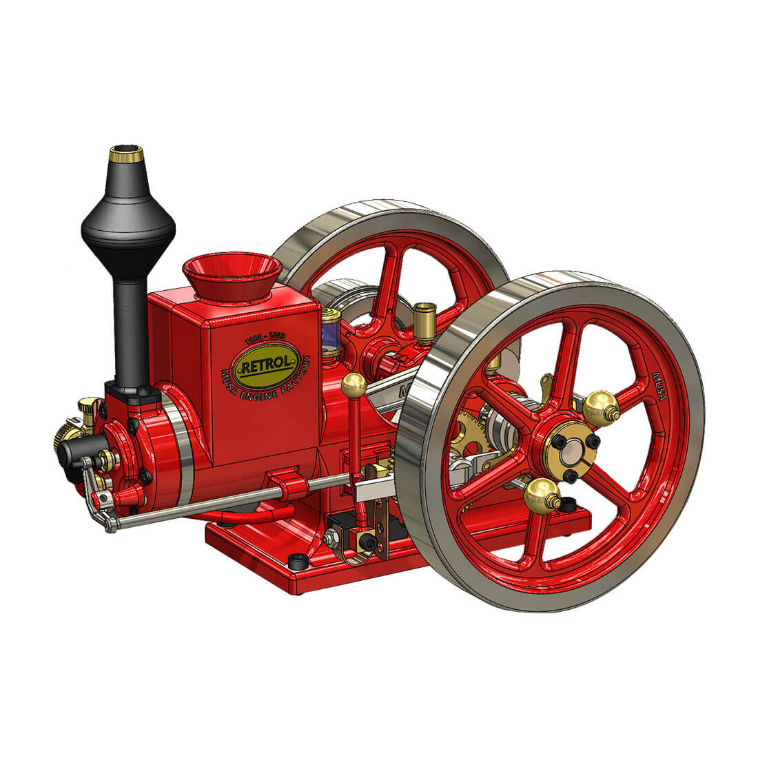 Hm01 Engine RETROL HM-01 7cc Model Hit and Miss 4-stroke Horizontal Internal ...