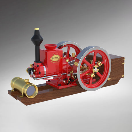 RETROL HM-01 Hit and Miss Engine Full Set with Stationary Engine Cart - stirlingkit