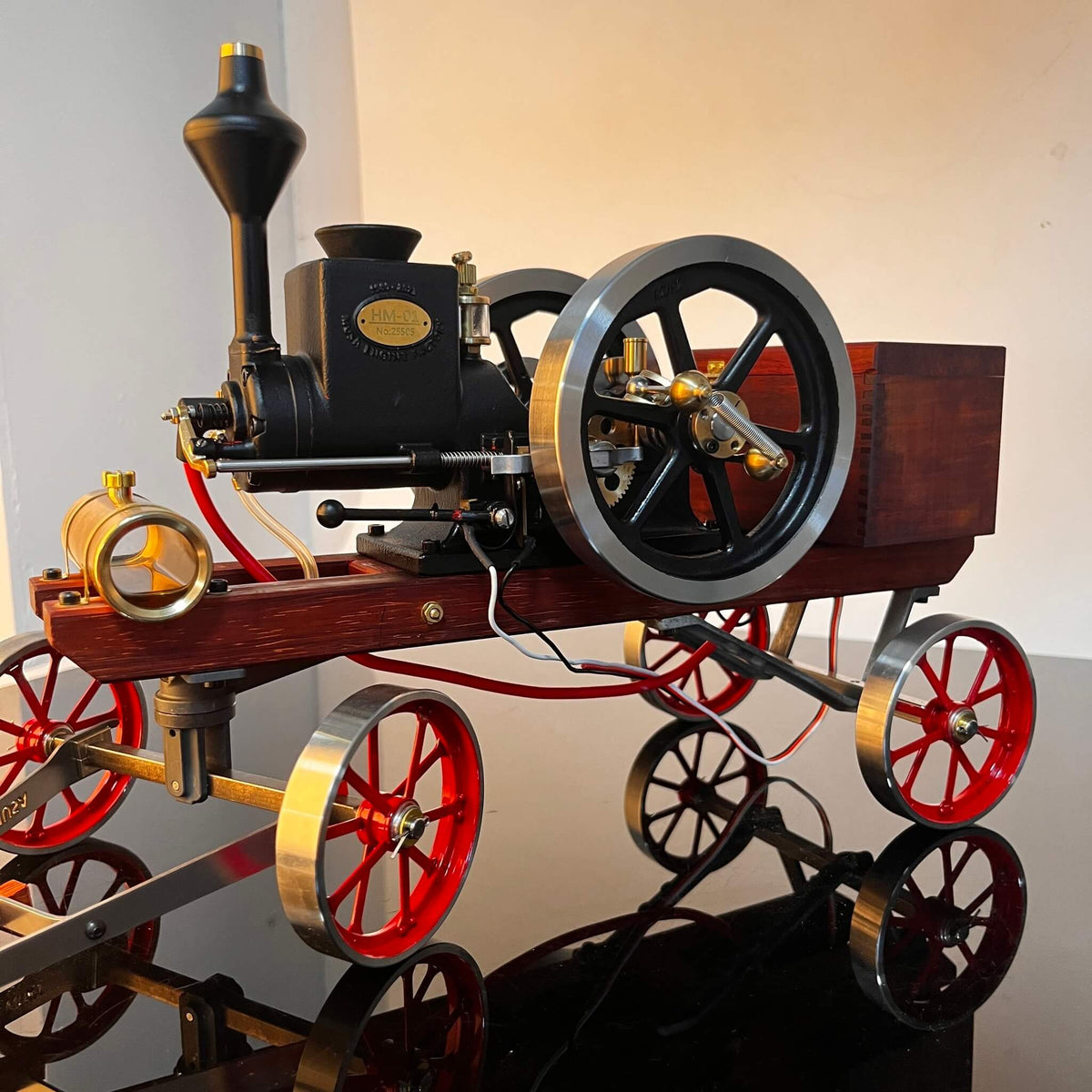 RETROL HM-01 Hit and Miss Engine Full Set with Stationary Engine Cart - stirlingkit