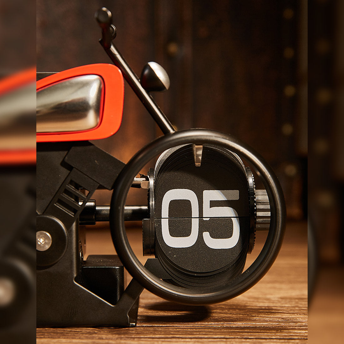 Retrol Motorcycle Flip Clock Unique Gift for Biker - stirlingkit
