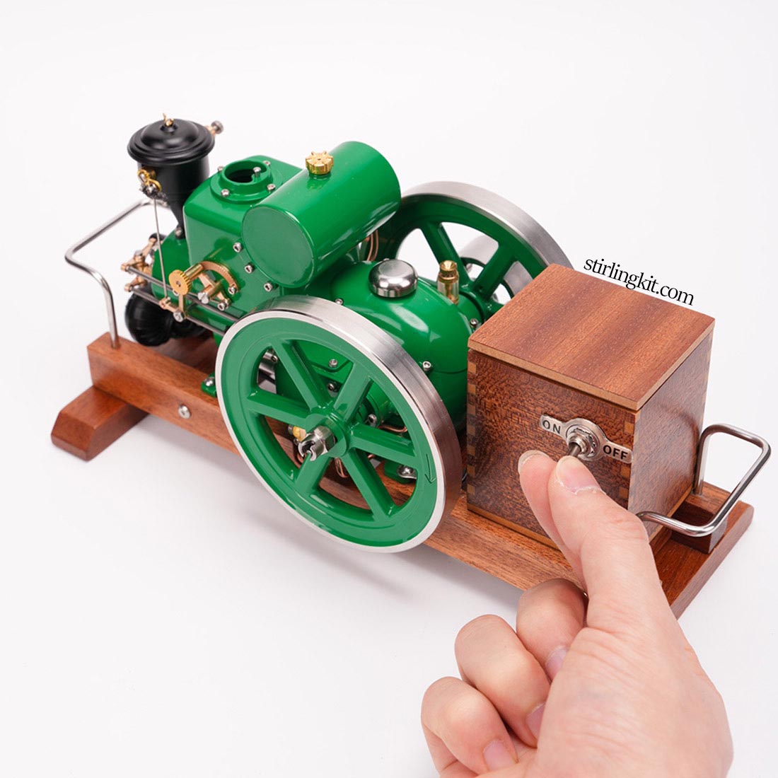 RETROL & OKMO 1110 Miniature Gas 4-Stroke ICE Japanese Style Retro Classic Engine Model Full Set - stirlingkit