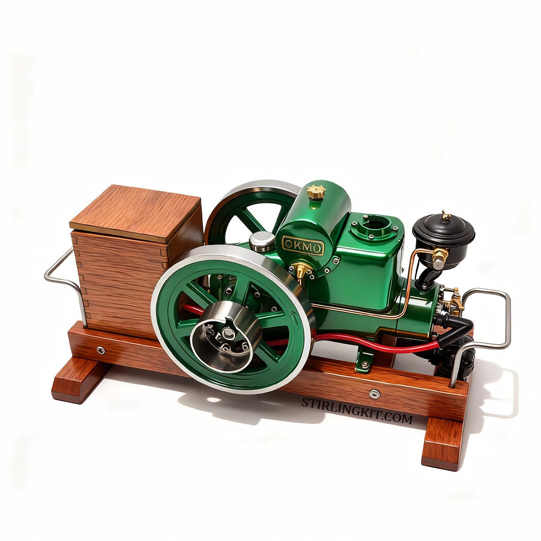 RETROL & OKMO 1110 Miniature Gas 4-Stroke ICE Japanese Style Retro Classic Engine Model Full Set - stirlingkit