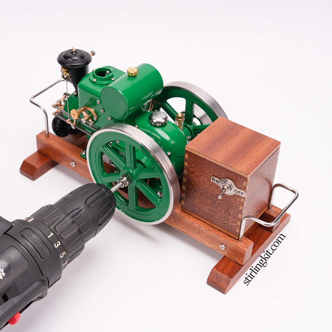 RETROL & OKMO 1110 Miniature Gas 4-Stroke ICE Japanese Style Retro Classic Engine Model Full Set - stirlingkit