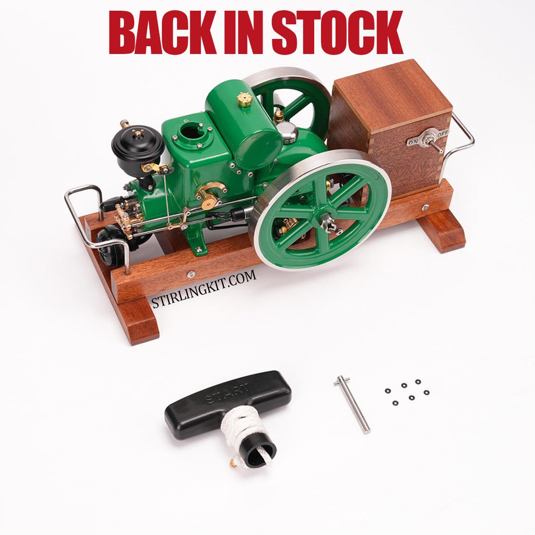 RETROL & OKMO 1110 Miniature Gas 4-Stroke ICE Japanese Style Retro Classic Engine Model Full Set - stirlingkit