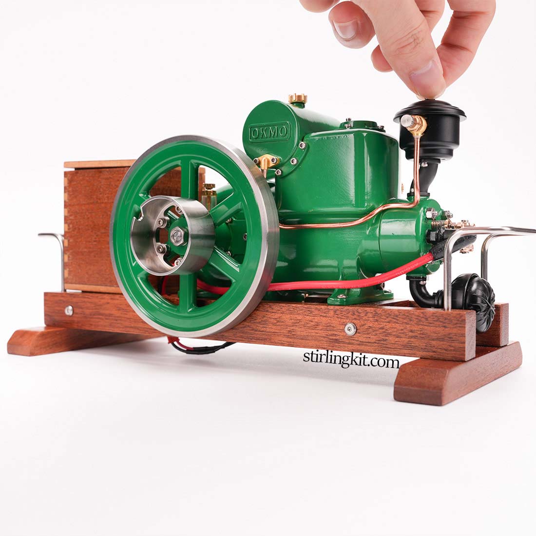 RETROL & OKMO 1110 Miniature Gas 4-Stroke ICE Japanese Style Retro Classic Engine Model Full Set - stirlingkit