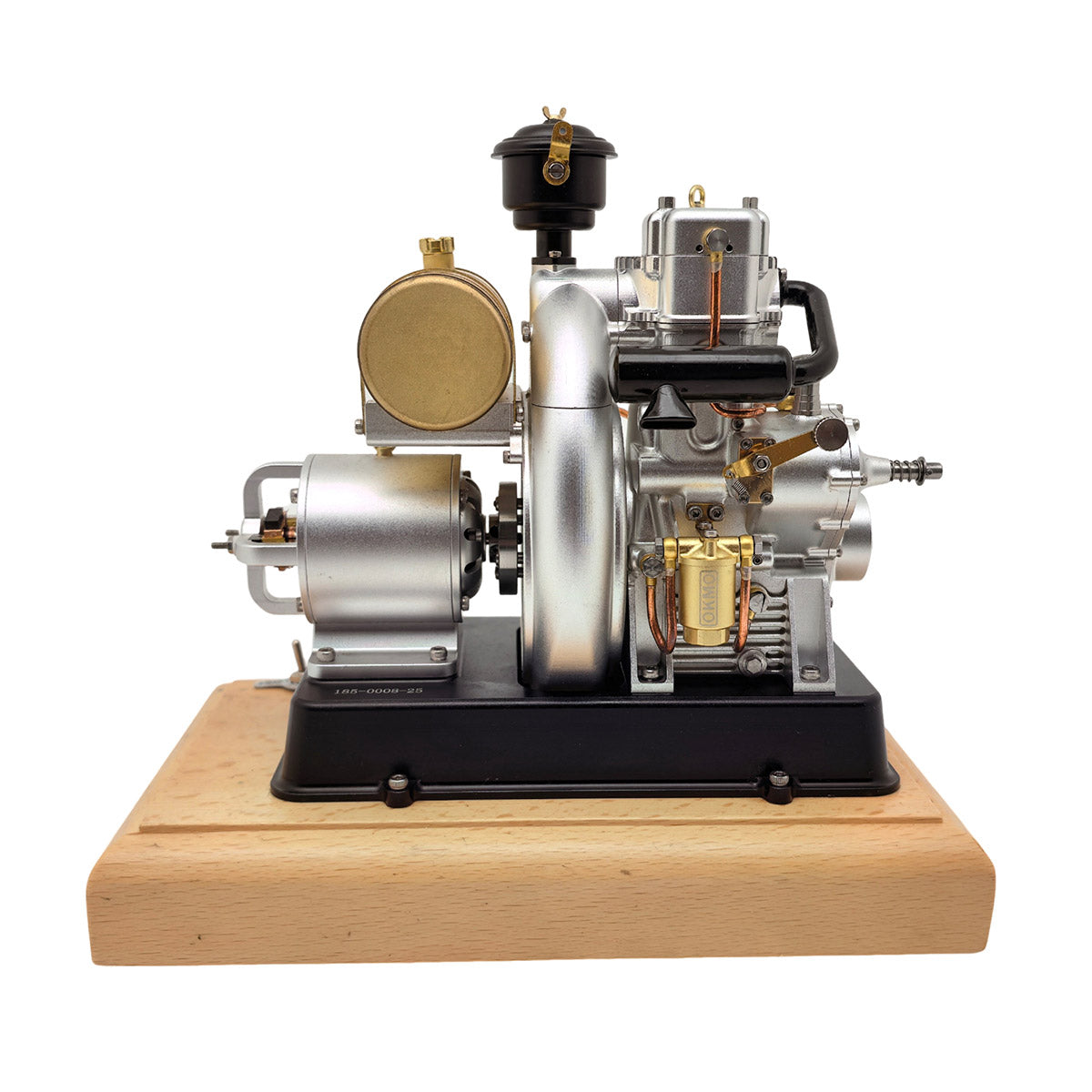 RETROL × OKMO 185-Type Gas Powered Antique Tractor Engine Model 4-Stroke European-Style Miniature Engine - stirlingkit