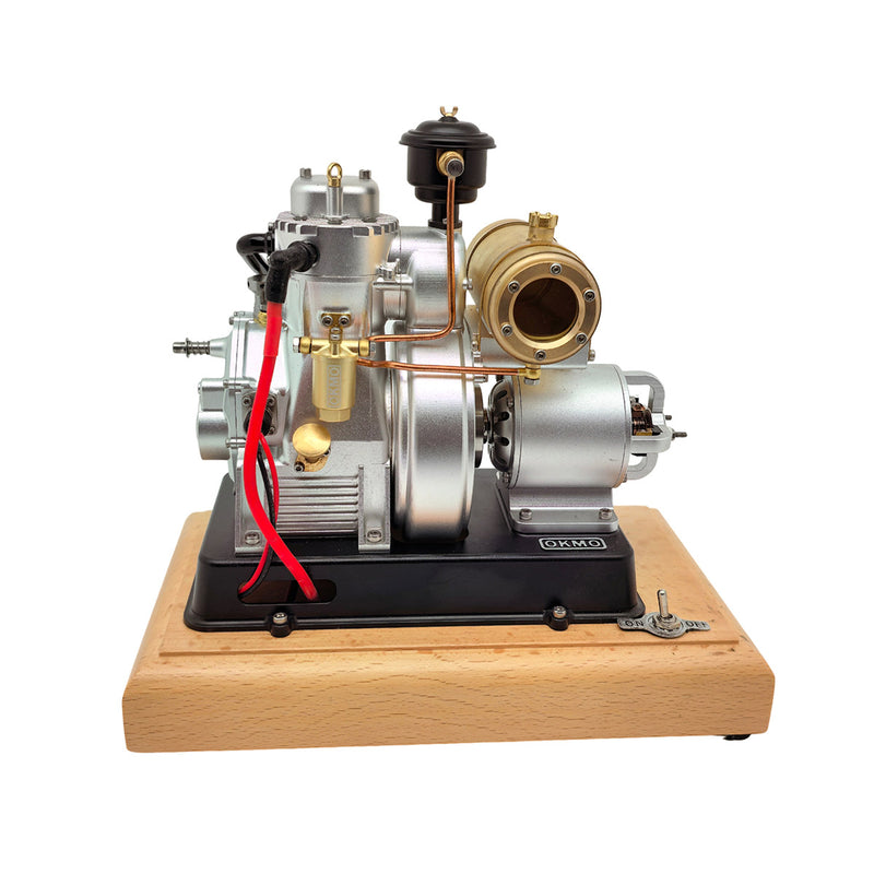 RETROL × OKMO 185-Type Gas Powered Antique Tractor Engine Model 4-Stroke European-Style Miniature Engine