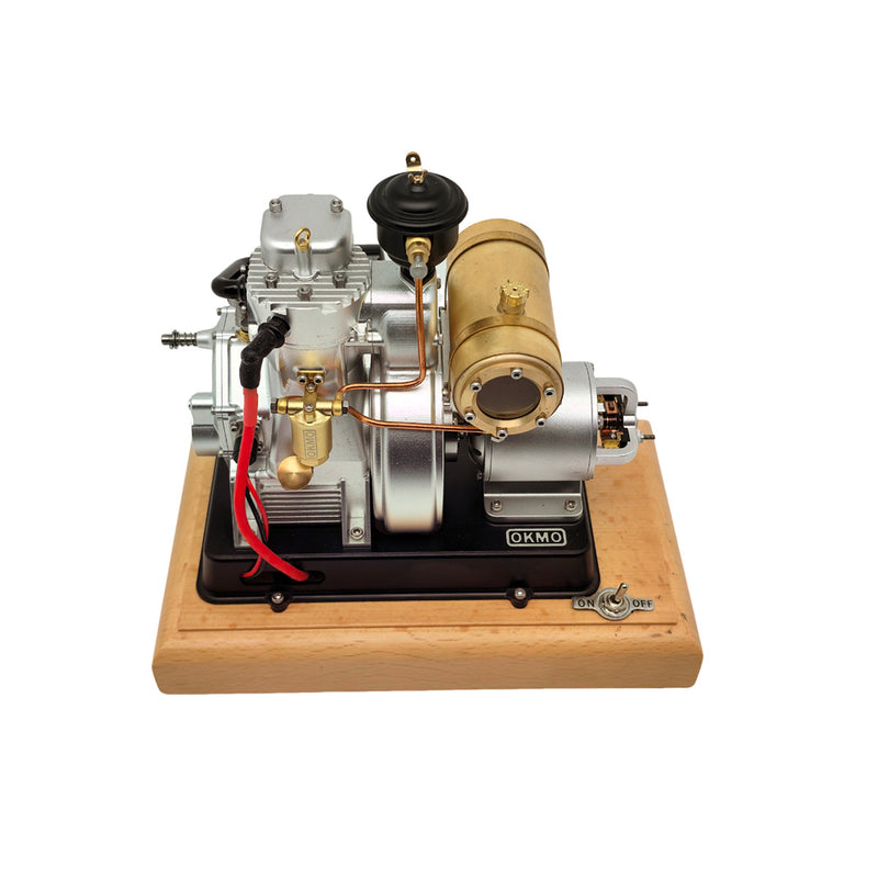 RETROL × OKMO 185-Type Gas Powered Antique Tractor Engine Model 4-Stroke European-Style Miniature Engine