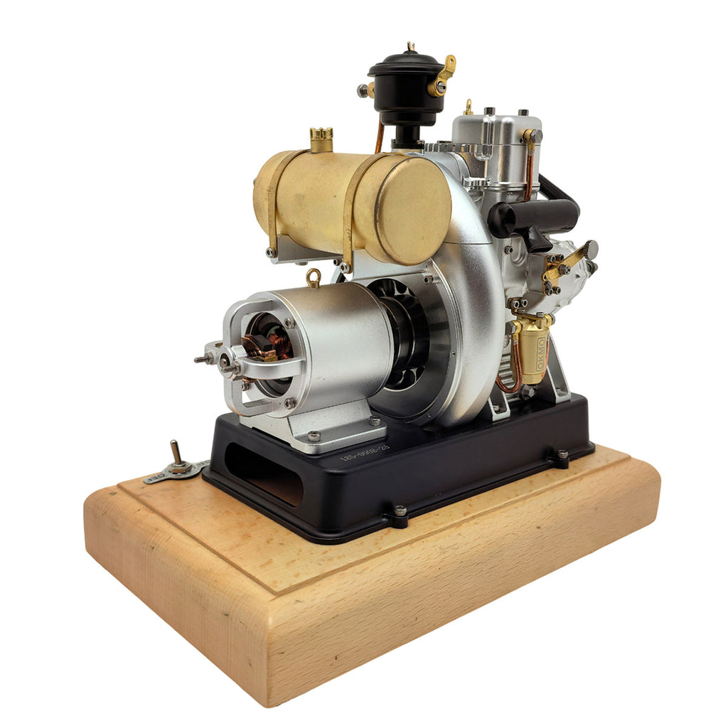 RETROL × OKMO 185-Type Gas Powered Antique Tractor Engine Model 4-Stroke European-Style Miniature Engine - stirlingkit
