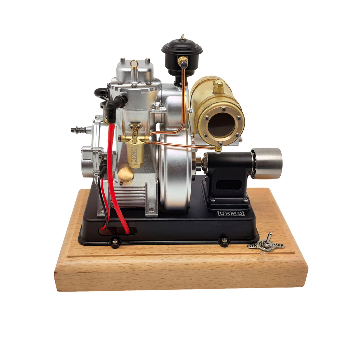 RETROL × OKMO 185-Type Gas Powered Antique Tractor Engine Model 4-Stroke European-Style Miniature Engine - stirlingkit