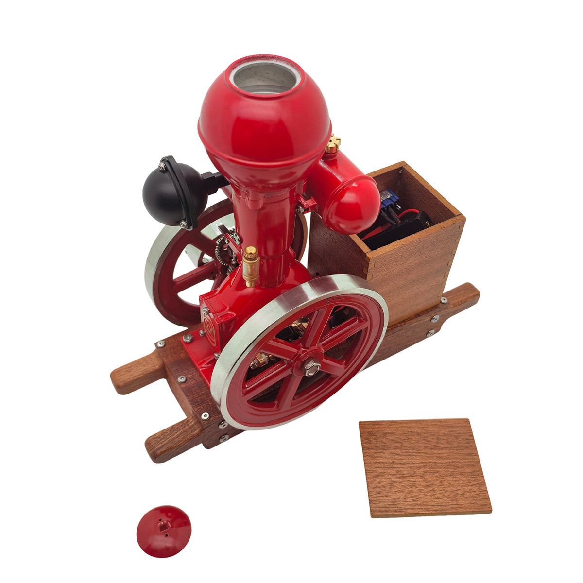 RETROL & OKMO B01 Ball Top Vertical Hit and Miss Engine Miniature Gas ICE Engine