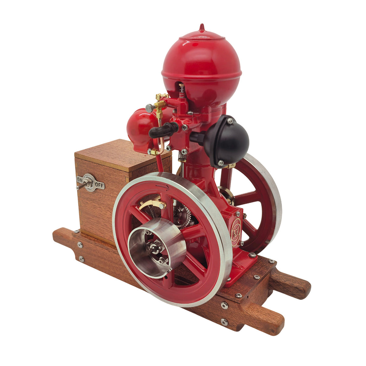 RETROL & OKMO B01 Ball Top Vertical Hit and Miss Engine Miniature Gas ICE Engine
