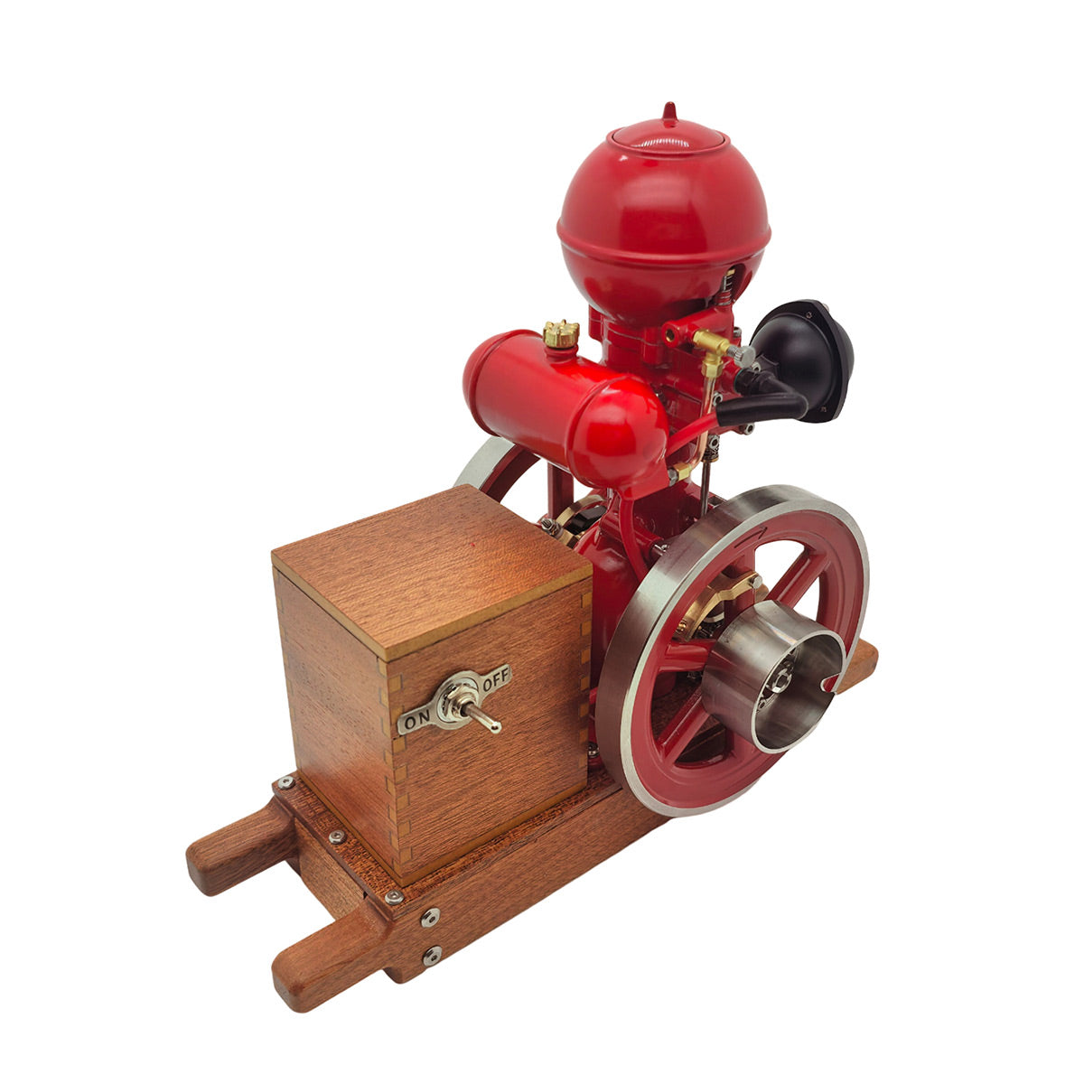 RETROL & OKMO B01 Ball Top Vertical Hit and Miss Engine Miniature Gas ICE Engine