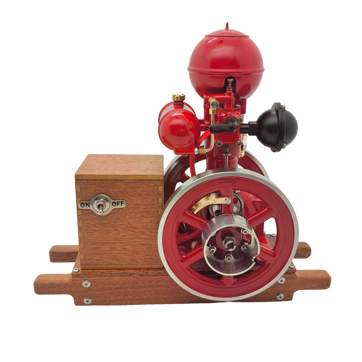 RETROL & OKMO B01 Ball Top Vertical Hit and Miss Engine Miniature Gas ICE Engine