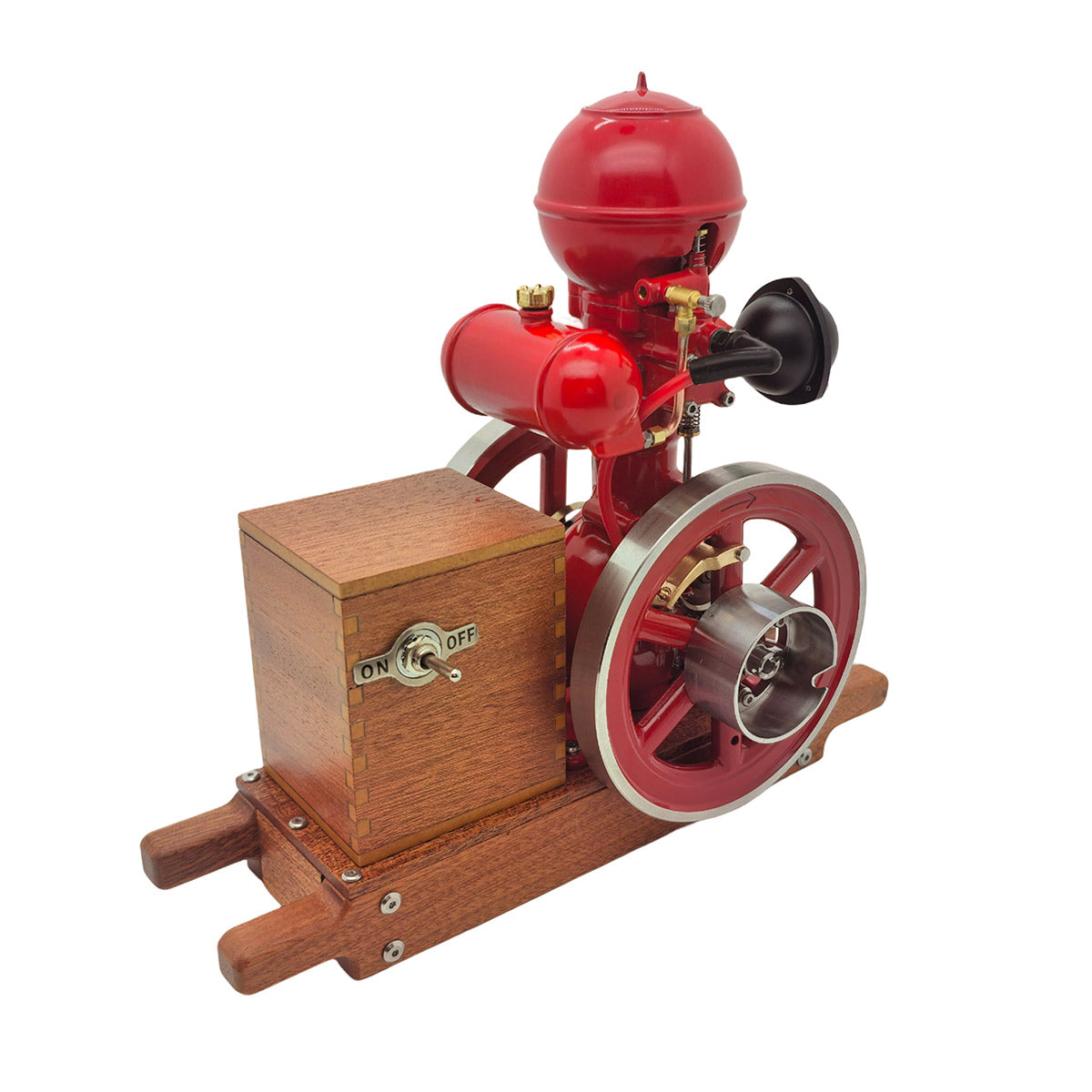 RETROL & OKMO B01 Ball Top Vertical Hit and Miss Engine Miniature Gas ICE Engine