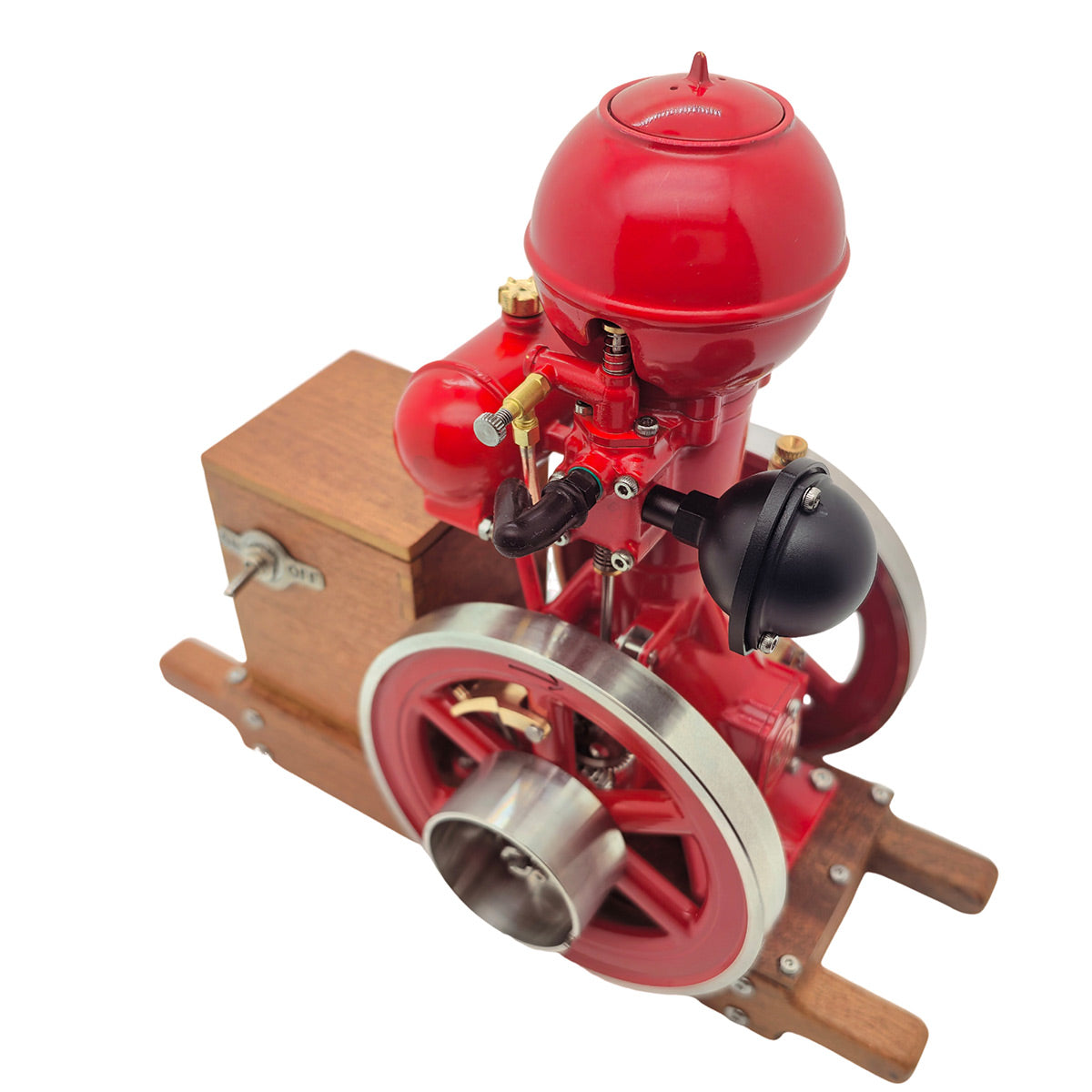 RETROL & OKMO B01 Ball Top Vertical Hit and Miss Engine Miniature Gas ICE Engine
