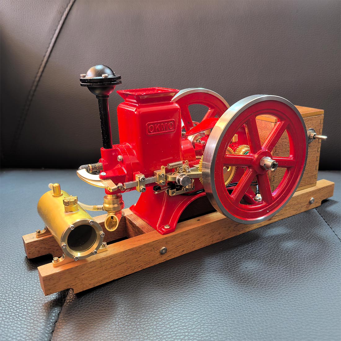 RETROL & OKMO B02 3.6cc Gas Hit and Miss Engine Model One-Key-Start Full Set RTR - stirlingkit