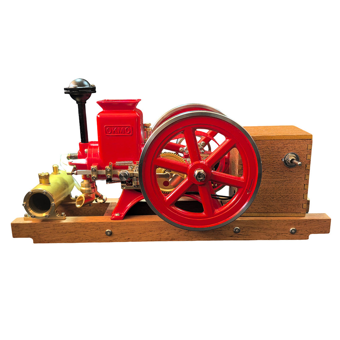 RETROL & OKMO B02 3.6cc Gas Hit and Miss Engine Model One-Key-Start Full Set RTR - stirlingkit