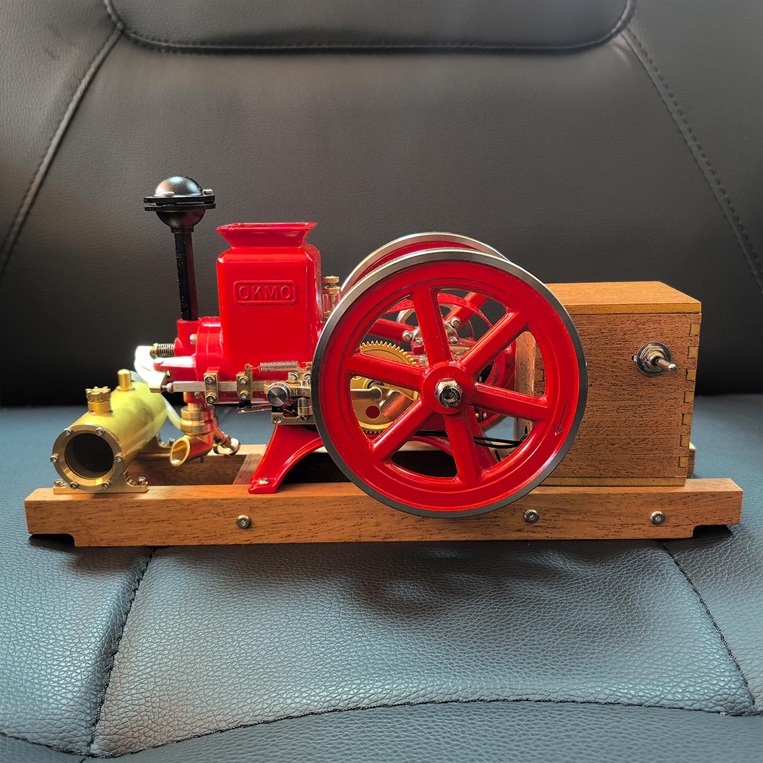 RETROL & OKMO B02 3.6cc Gas Hit and Miss Engine Model One-Key-Start Full Set RTR - stirlingkit