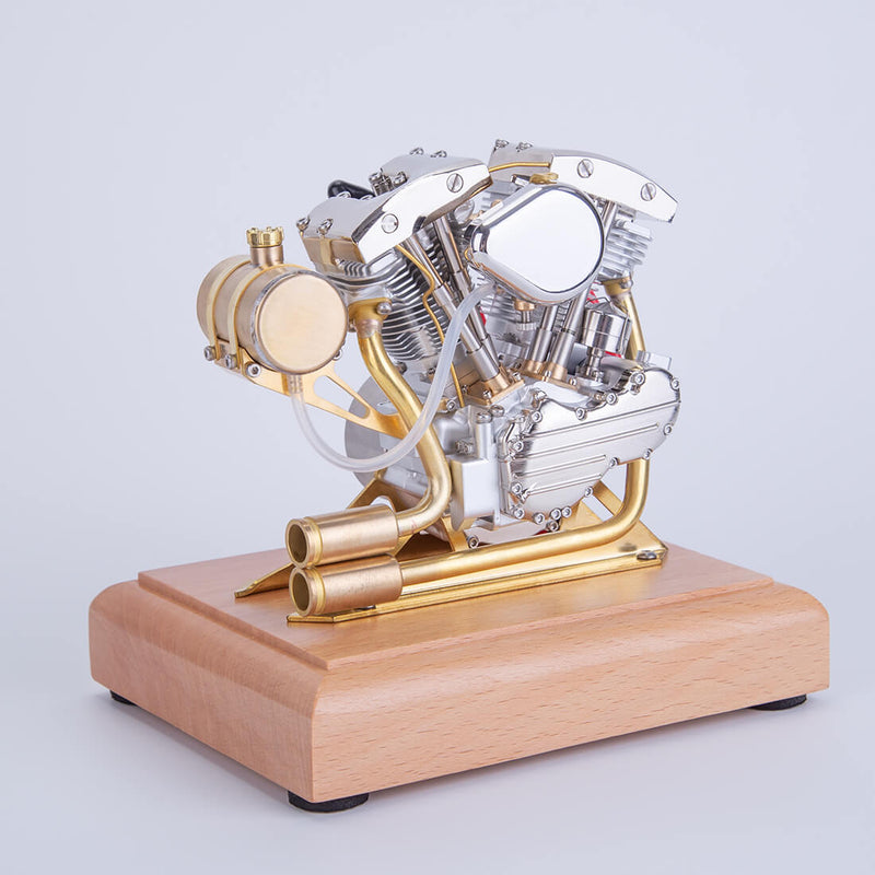 RETROL R32 4.2CC OHV V-Twin V2 Four-stroke Gasoline Engine Miniature Motorcycle Engine ICE Engine Model - stirlingkit