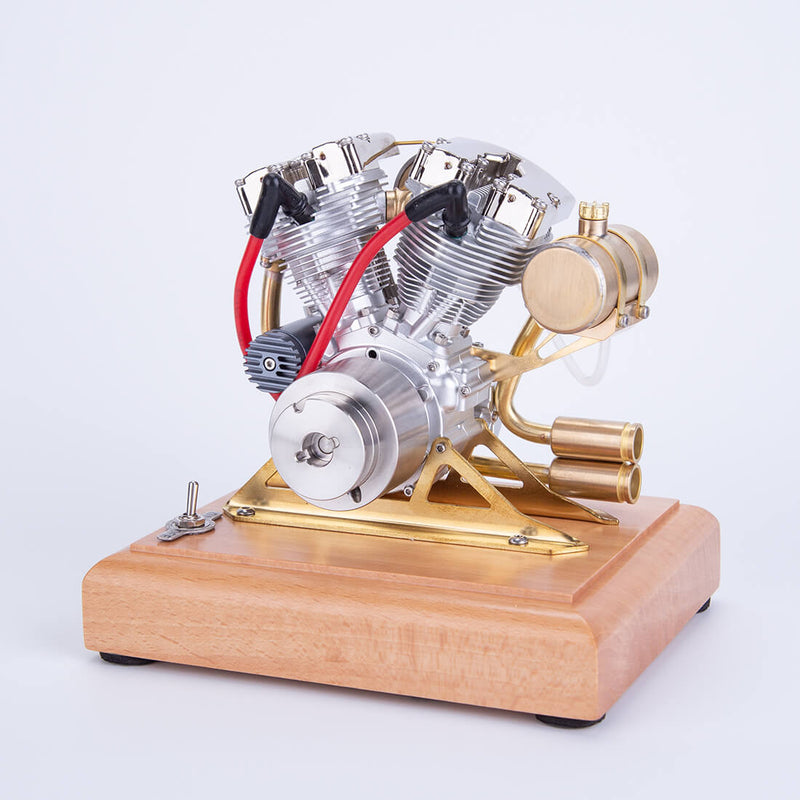 Motorcycle Engine Model RETROL R32 4.2CC OHV V-Twin V2 Four-stroke Gasoline Engine Miniature ...