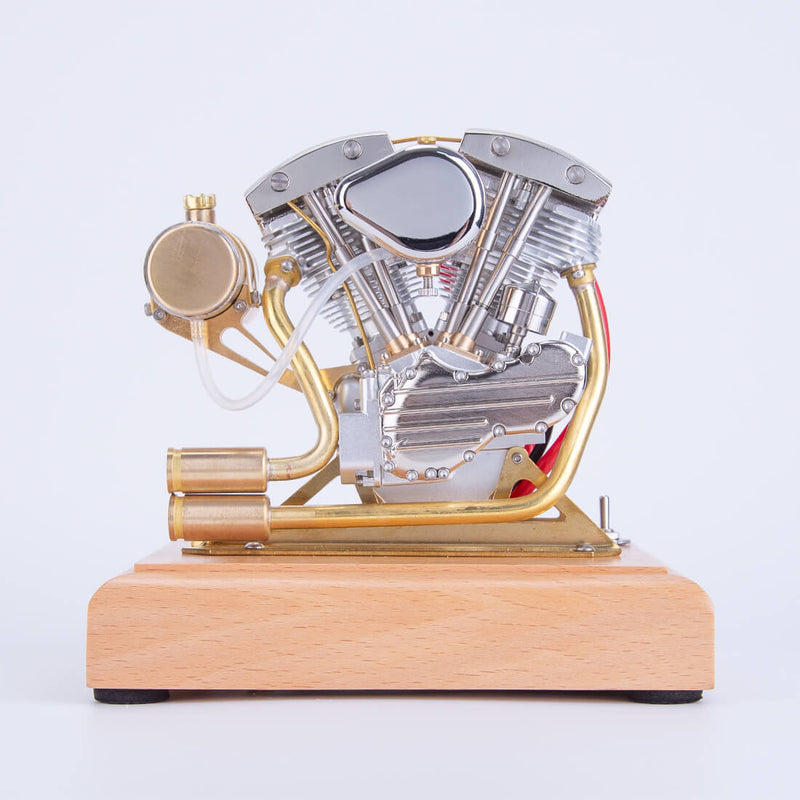 RETROL R32 4.2CC OHV V-Twin V2 Four-stroke Gasoline Engine Miniature Motorcycle Engine ICE Engine Model - stirlingkit