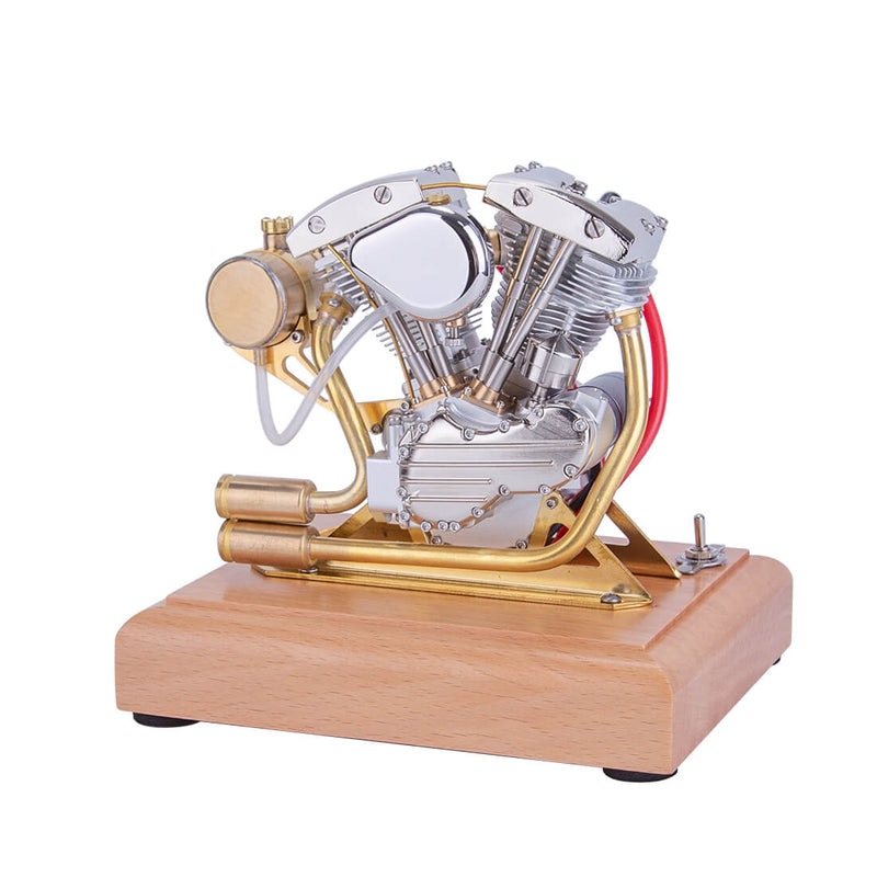 RETROL R32 4.2CC OHV V-Twin V2 Four-stroke Gasoline Engine Miniature Motorcycle Engine ICE Engine Model - stirlingkit