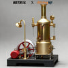 RETROL SE-03 Stationary Steam Mill Engine and Boiler DIY Model Kits with Generator Lamp Stand
