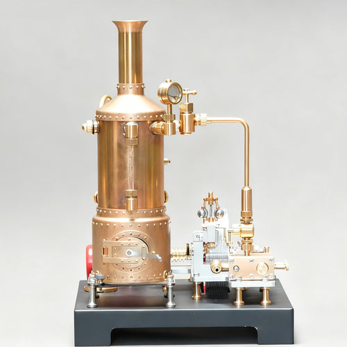 RETROL SE-03 Stationary Steam Mill Engine and Boiler DIY Model Kits with Generator Lamp Stand