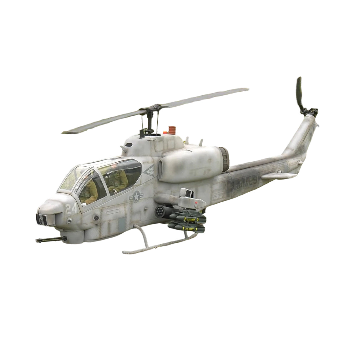 ROBAN AH-1 Cobra Super Large Scale GPS Helicopter 700 Size with H1 PRO Flight Controller 2.4G 6CH Camouflage Army Style - stirlingkit