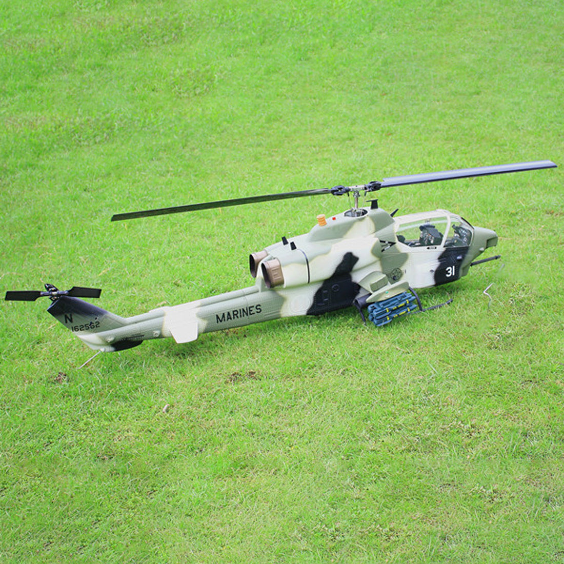 ROBAN AH-1 Cobra Super Large Scale GPS Helicopter 700 Size with H1 PRO Flight Controller 2.4G 6CH Camouflage Army Style - stirlingkit