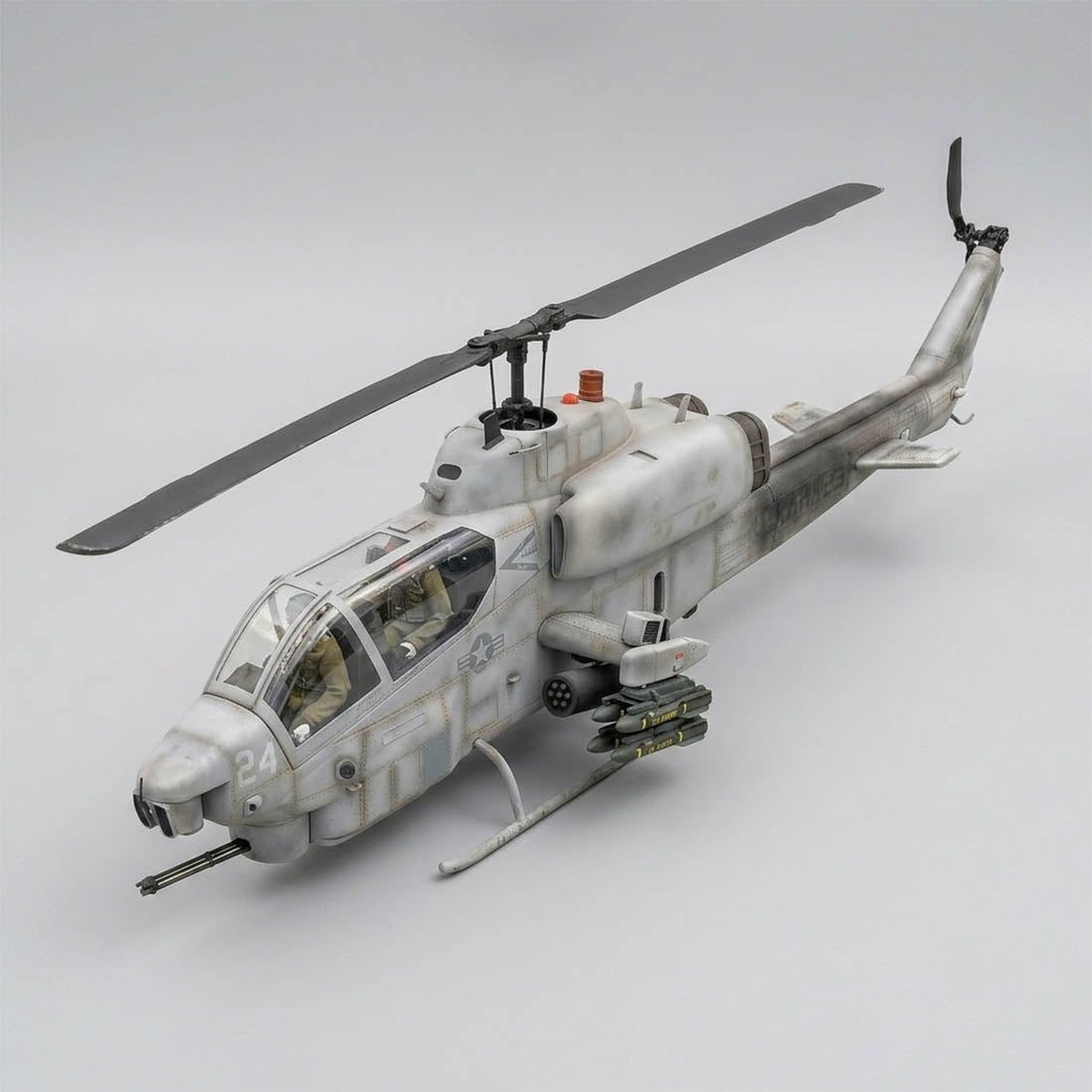 ROBAN AH-1 Cobra Super Large Scale GPS Helicopter 700 Size with H1 PRO Flight Controller 2.4G 6CH Camouflage Army Style - stirlingkit