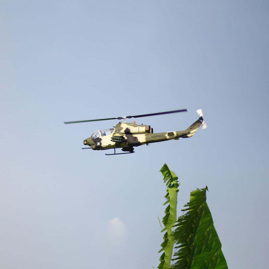 ROBAN AH-1 Cobra Super Large Scale GPS Helicopter 700 Size with H1 PRO Flight Controller 2.4G 6CH Camouflage Army Style - stirlingkit