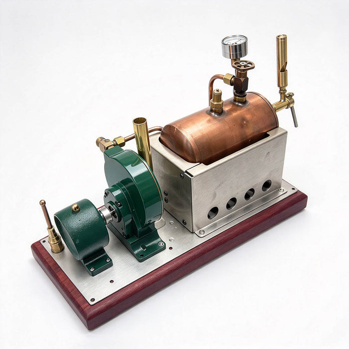 Rocking Whale Steam Turbine Power Plant Model Kit – Working Boiler, Tu ...