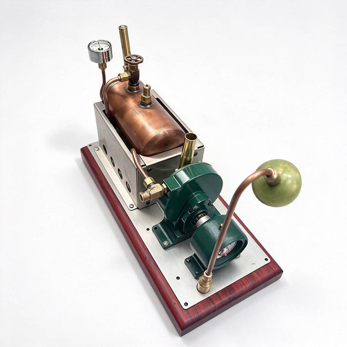 Rocking Whale Steam Turbine Power Plant Model Kit – Working Boiler, Tu ...