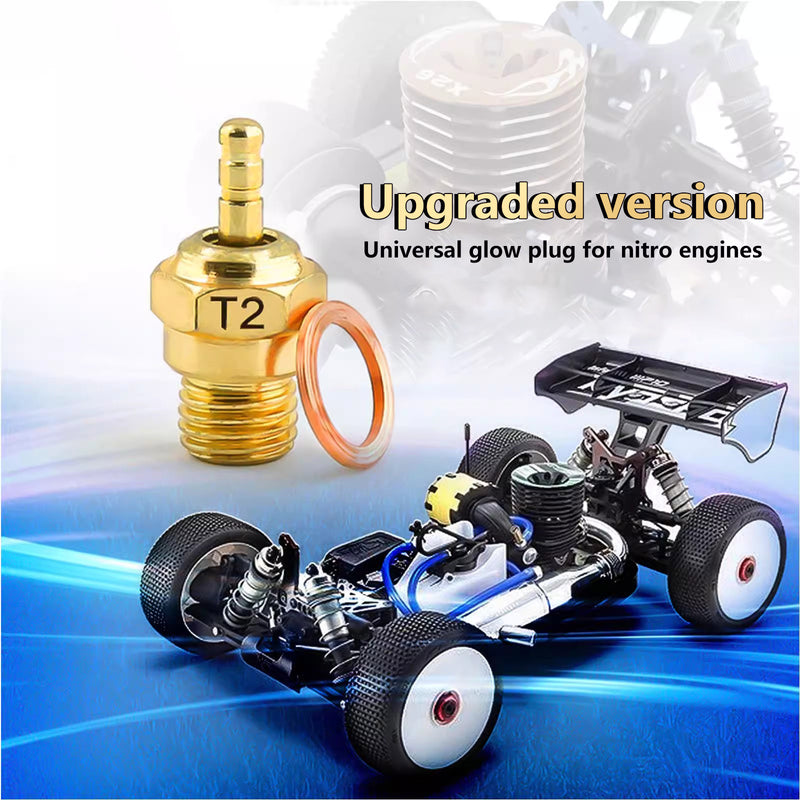 RS NO T2 Electric Super Glow Plug for RC Nitro / Methanol Engine Models ...