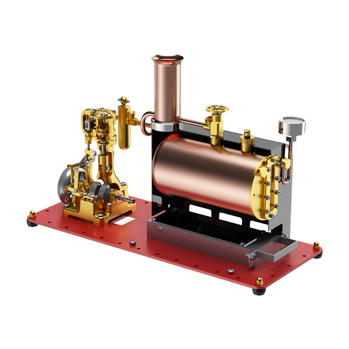 RW-BL1K DIY Live Steam Engine Boiler Model Kits Build Your Own Working Steam Engine Full Sets - stirlingkit