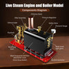 RW-BL1K DIY Live Steam Engine Boiler Model Kits Build Your Own Working Steam Engine Full Sets