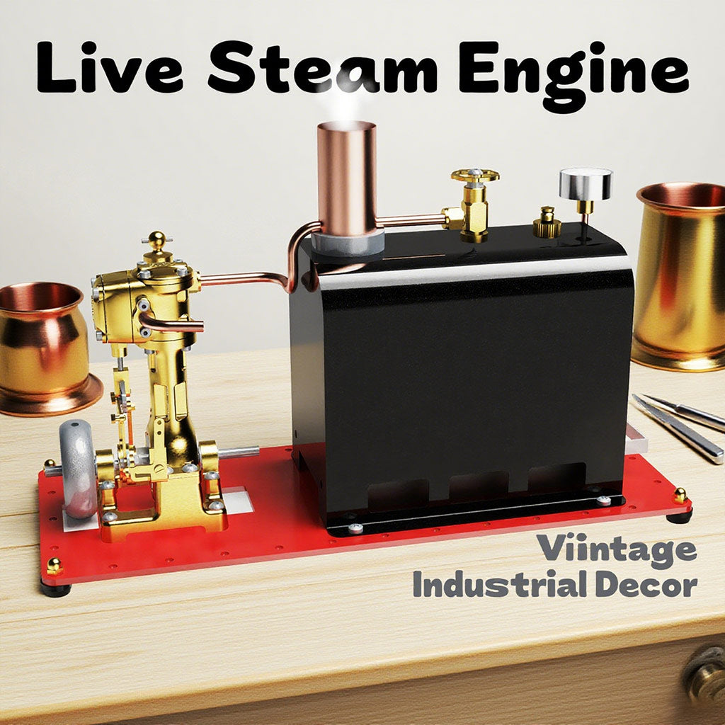 RW-BL1K DIY Live Steam Engine Boiler Model Kits Build Your Own Working Steam Engine Full Sets