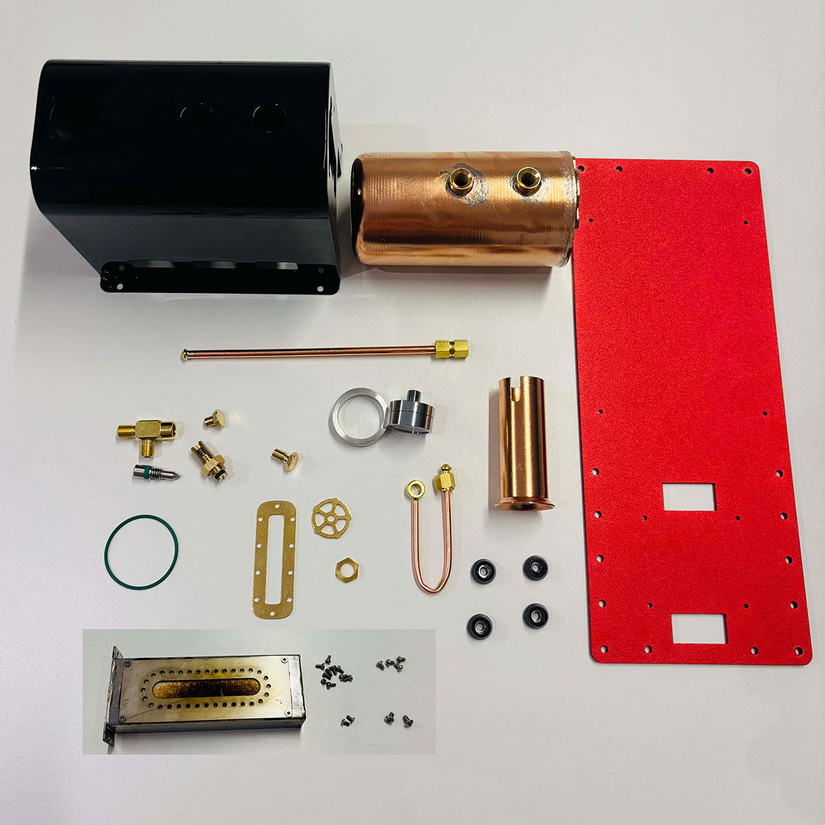 RW-BL1K DIY Live Steam Engine Boiler Model Kits Build Your Own Working Steam Engine Full Sets