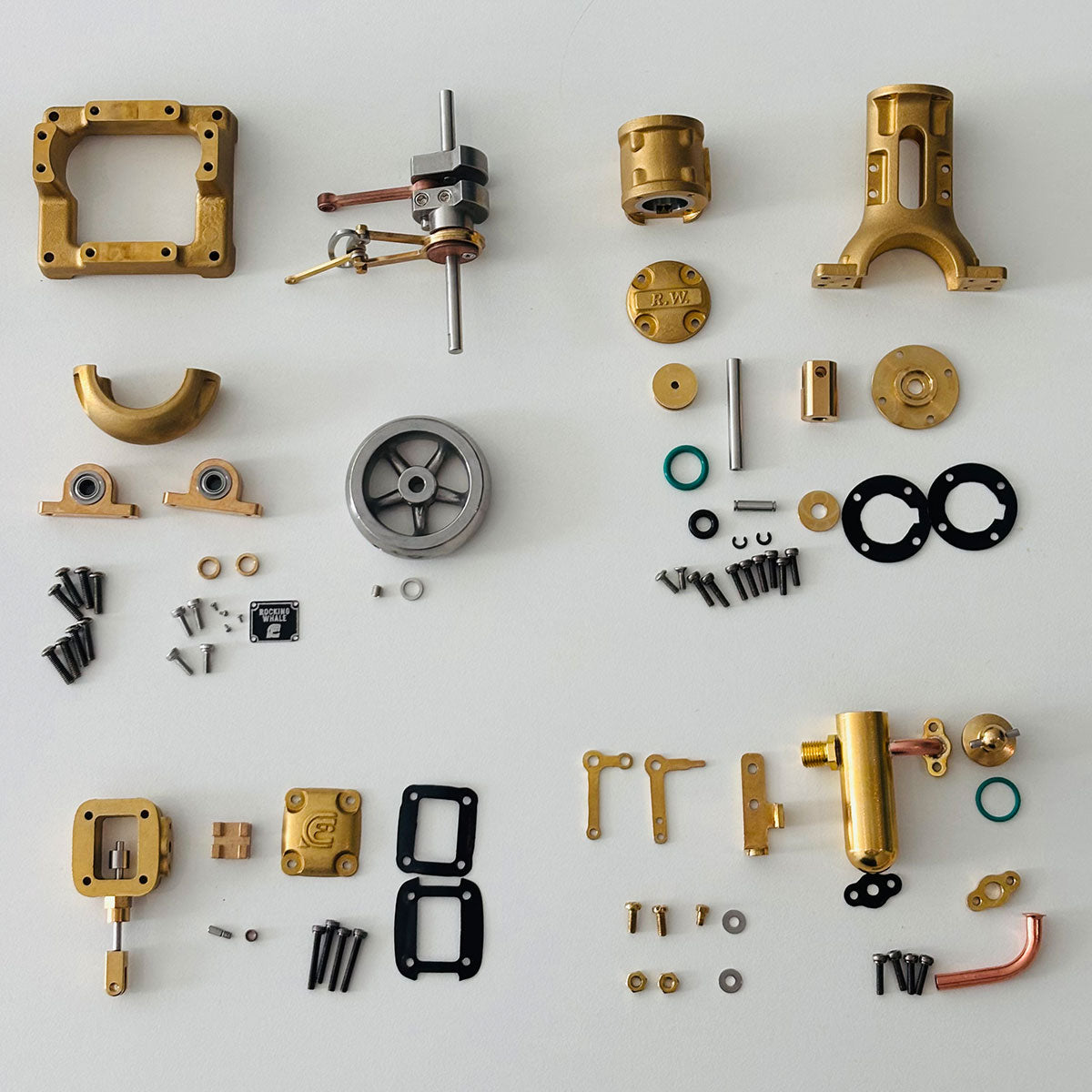 RW-BL1K DIY Live Steam Engine Boiler Model Kits Build Your Own Working Steam Engine Full Sets
