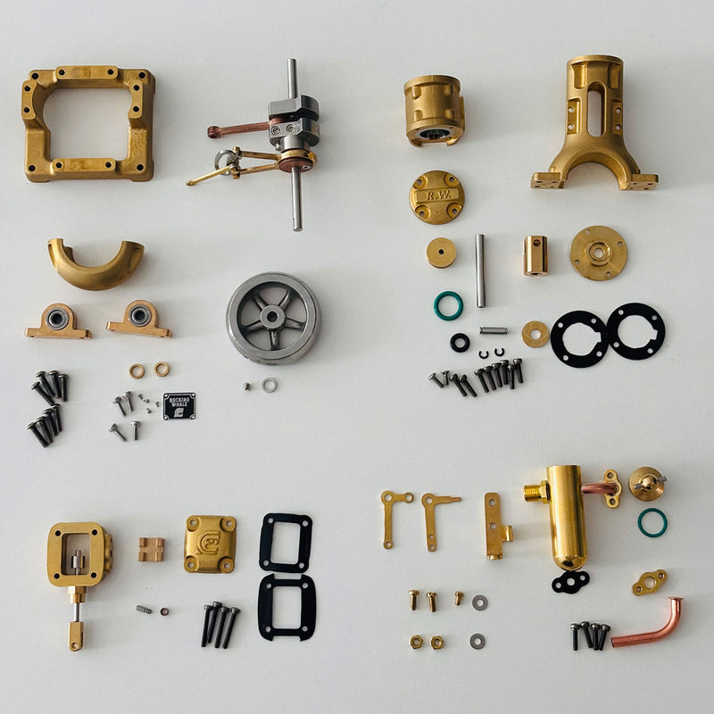 RW-BL1K DIY Live Steam Engine Boiler Model Kits Build Your Own Working Steam Engine Full Sets