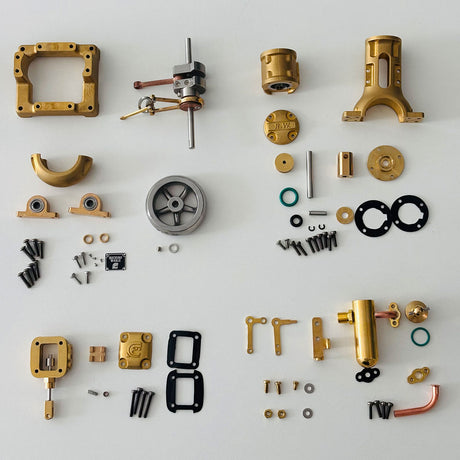 RW-BL1K DIY Live Steam Engine Boiler Model Kits Build Your Own Working Steam Engine Full Sets - stirlingkit