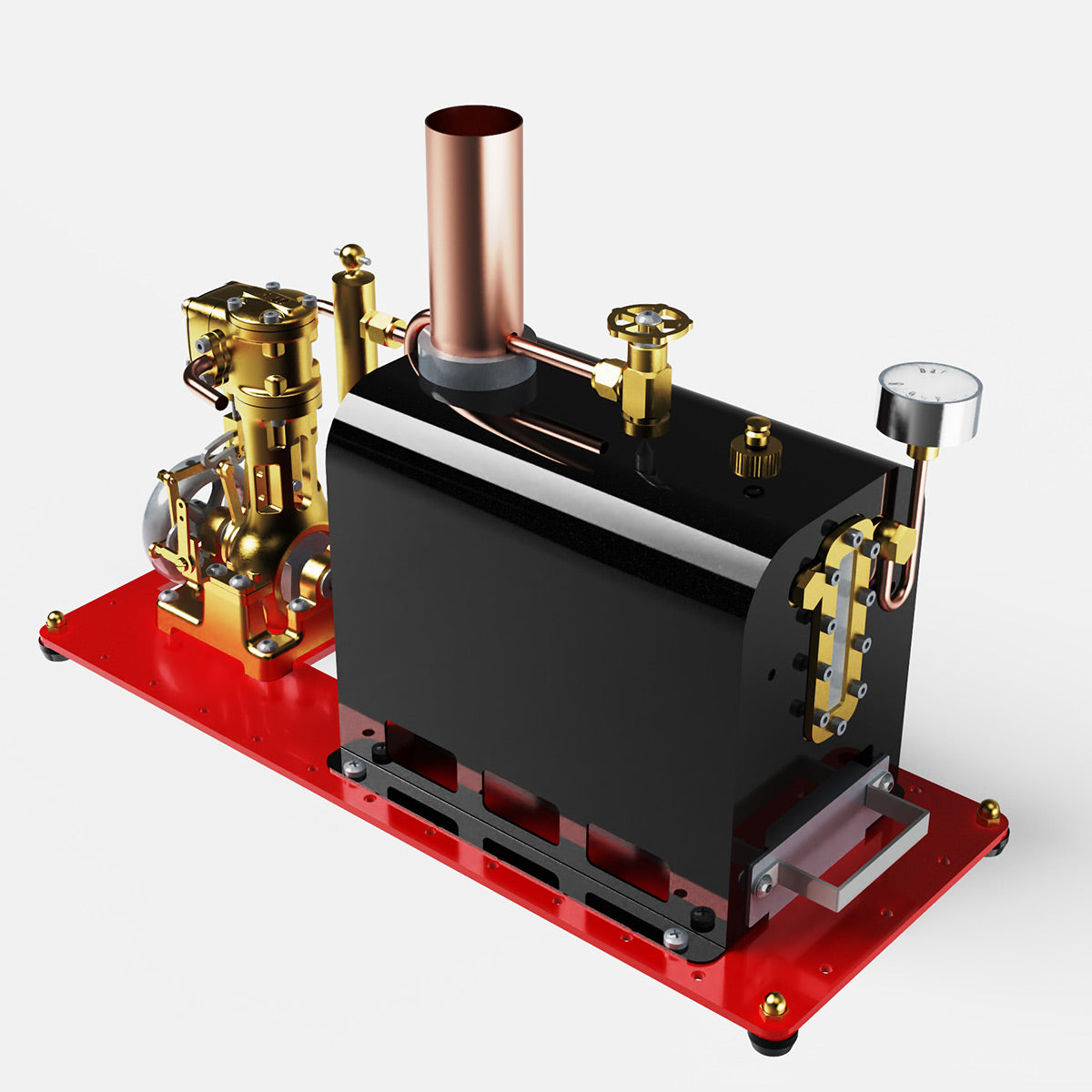 RW-BL1K DIY Live Steam Engine Boiler Model Kits Build Your Own Working Steam Engine Full Sets - stirlingkit
