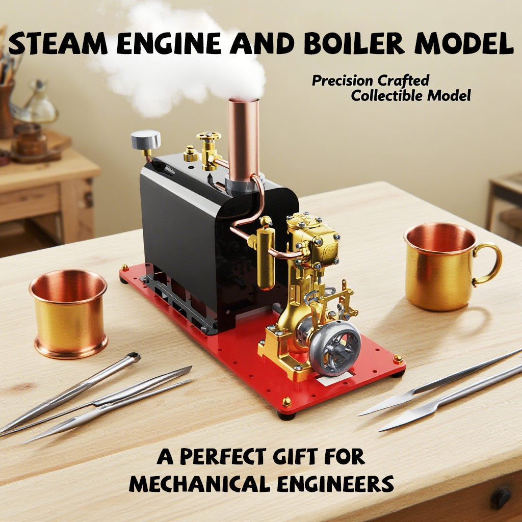RW-BL1K DIY Live Steam Engine Boiler Model Kits Build Your Own Working Steam Engine Full Sets - stirlingkit