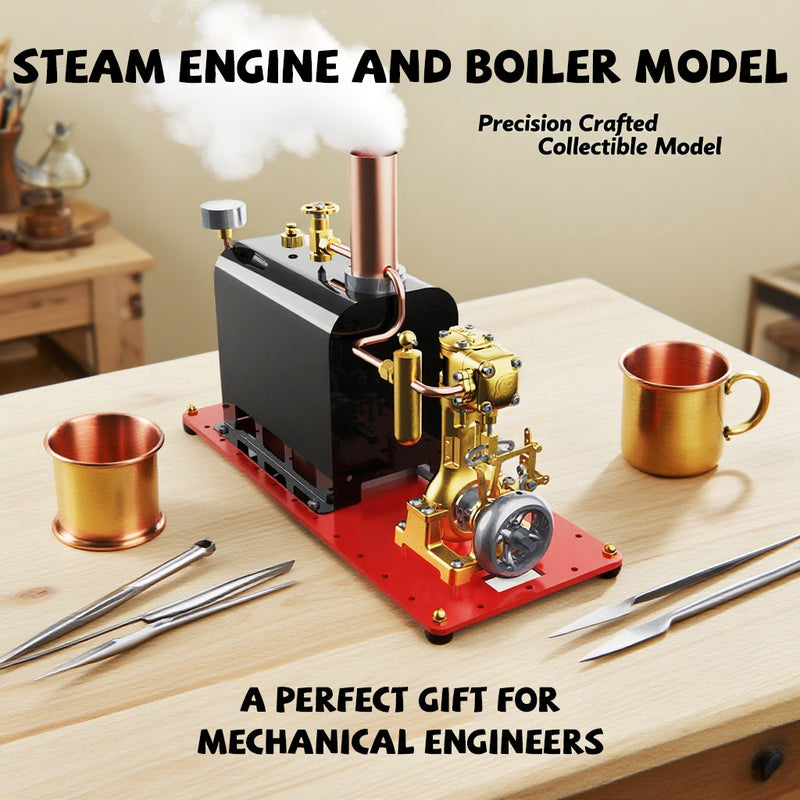 Live Stream Engine RW-BL1K DIY Live Steam Engine Boiler Model Kits Build Your Own Working ...