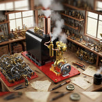 RW-BL1K DIY Live Steam Engine Boiler Model Kits Build Your Own Working Steam Engine Full Sets