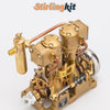 RW-L2 Retro Precision Mini Reciprocating Inline Twin-Cylinder Steam Engine Model
