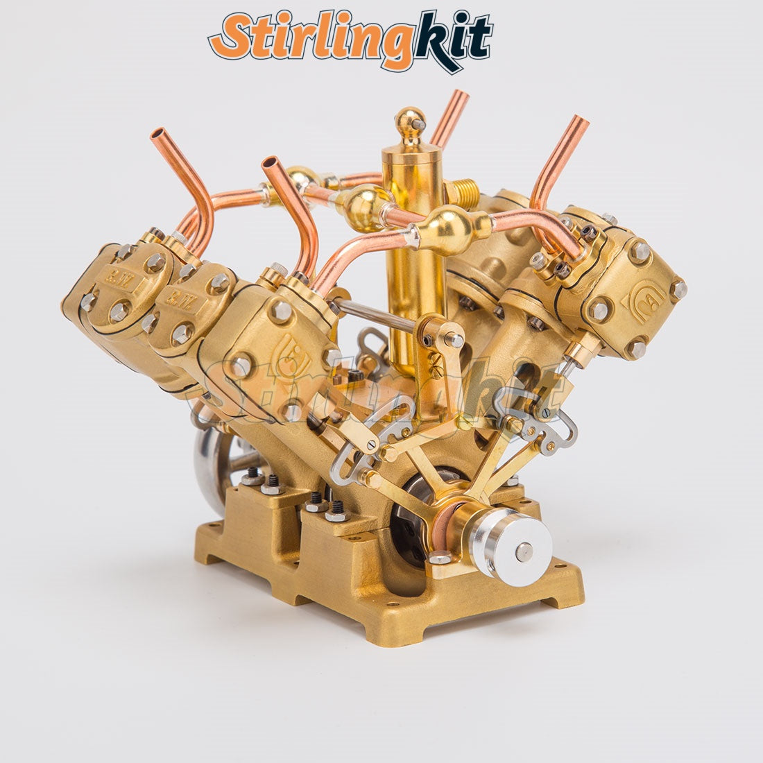 Model 20479 Engine RW-V4 Miniature 4 Cylinder Steam Engine V4 Engine Model for 90-150cm ...