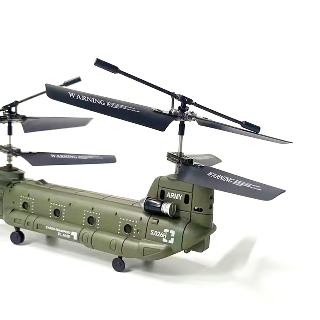 S026H Dual-Rotor Transport Aircraft 2.4G RC 3CH Tandem Rotor Military RC Helicopter Model RTF - stirlingkit